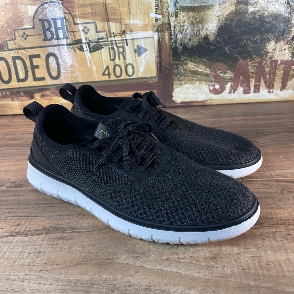 Men’s COLE HAAN ZERØGRAND Black Shoes Knit Lace Up